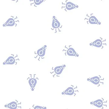 Avocado fruit character glyph vector seamless pattern Stock Illustration