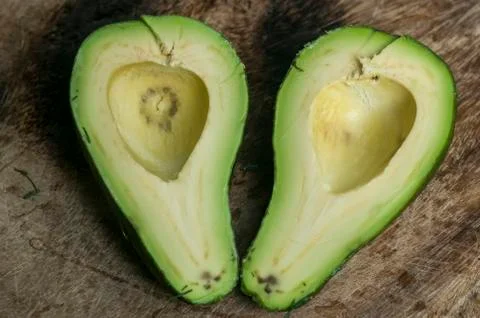 Avocado fruit closeup Stock Photos