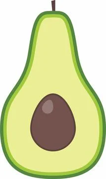 Avocado fruit vector Stock Illustration