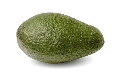 Avocado fruit on white Stock Photos