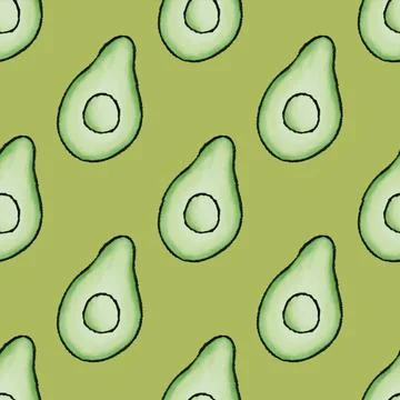 Avocado green Stock Illustration