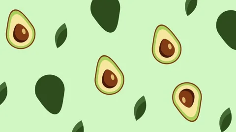 Avocado with Green Seeds Stock Footage 335631541