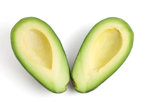 Avocado halves Stock Photos