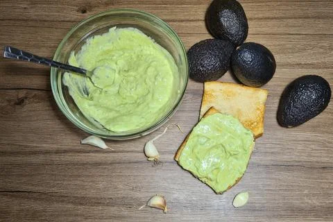 Avocado hummus Stock Photos