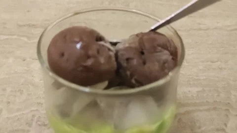 Avocado ice cream Stock Footage 265036607