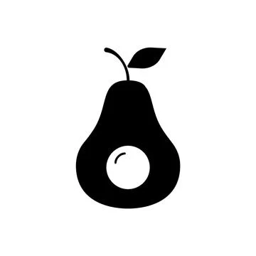 Avocado icon element of fruit icon for mobile concept and web apps. Thin line Stock Illustration