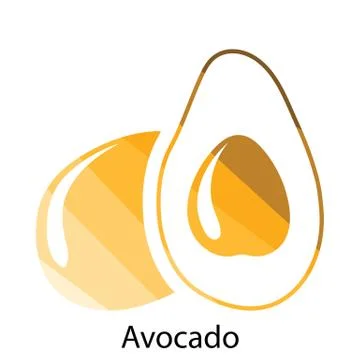 Avocado icon Stock Illustration