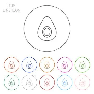 Avocado 스톡 일러스트