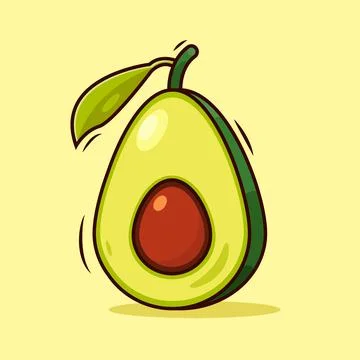 Avocado Stock Illustration