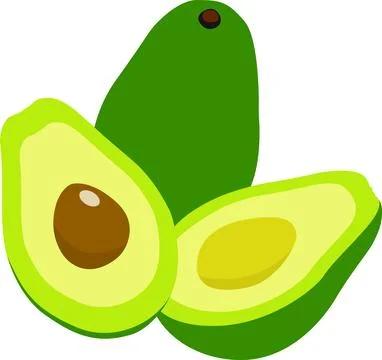 Avocado Stock Illustration