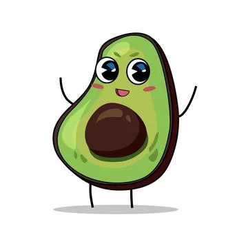 Avocado illustration Illustrazione stock