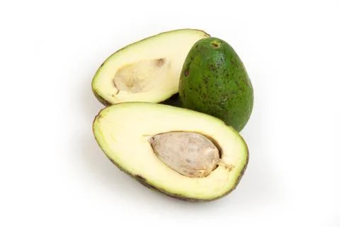 Avocado on isolated Stock Photos
