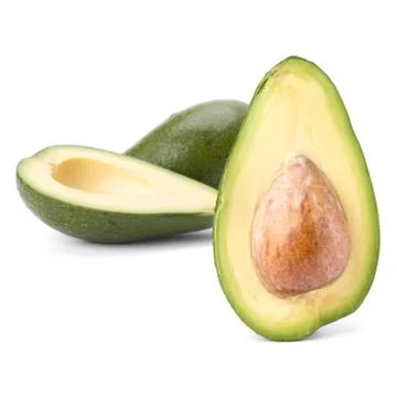 Avocado isolated on white background Stock Photos