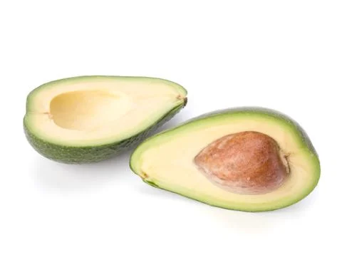 Avocado isolated on white background Stock Photos