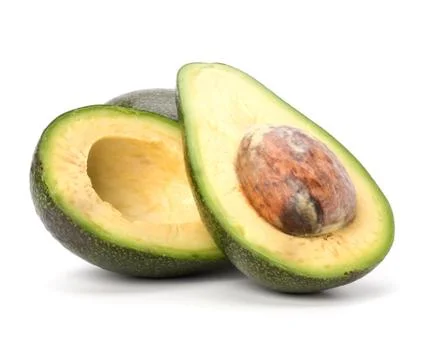 Avocado isolated on white background Stock Photos