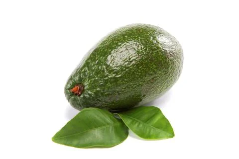 Avocado isolated on white background. Stock Photos