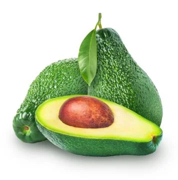 Avocado isolated on white background Foto stock
