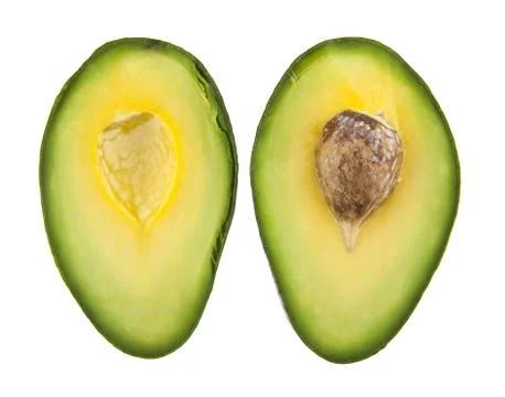 Avocado isolated on white background Stock Photos