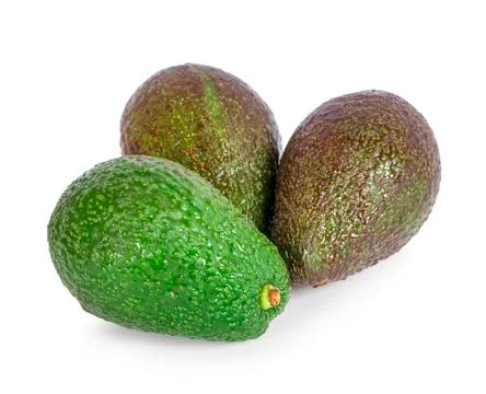 Avocado isolated on white background Stock Photos