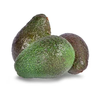 Avocado isolated on white background Stock Photos