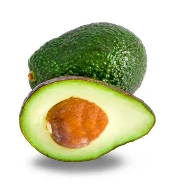Avocado isolated on white background Stock Photos