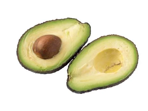 Avocado isolated on white background. Stock Photos