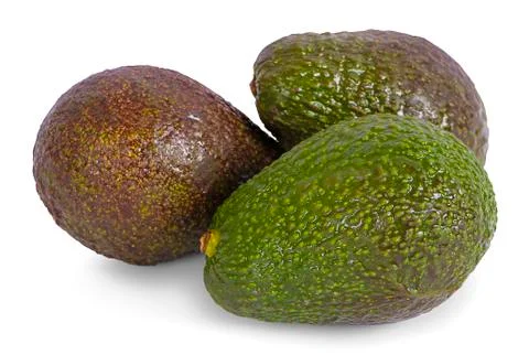Avocado isolated on white background Stock Photos