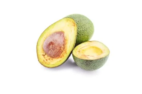 Avocado isolated on white background Stock Photos