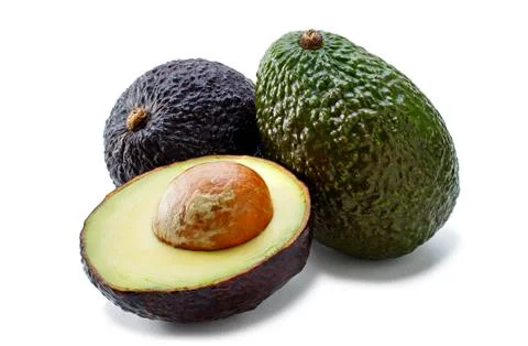 Avocado isolated on white background Stock Photos