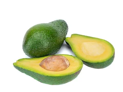 Avocado isolated on a white background. Stock Photos