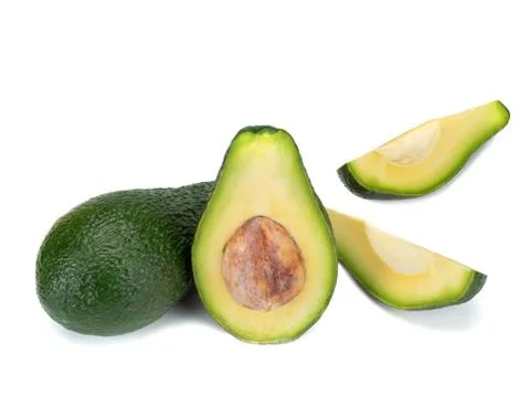 Avocado isolated on a white background. Stock Photos