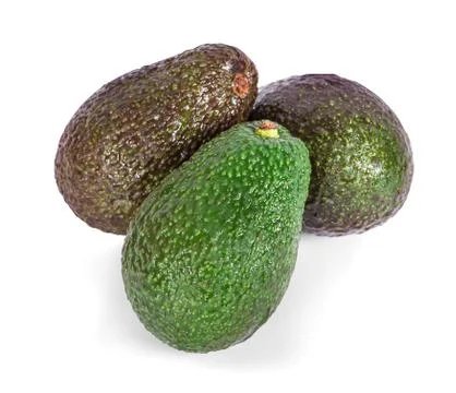 Avocado isolated on white background Stock Photos
