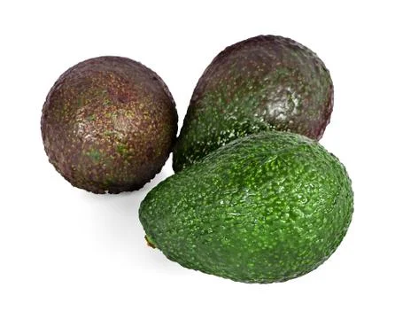 Avocado isolated on white background Stock Photos