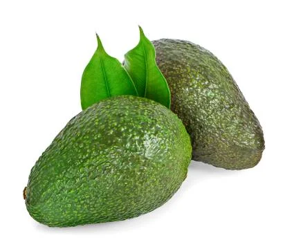 Avocado isolated on white background Stock Photos
