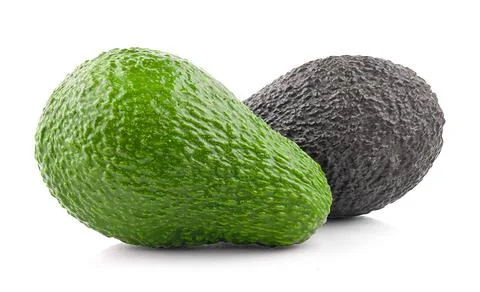 Avocado isolated on white background Stock Photos