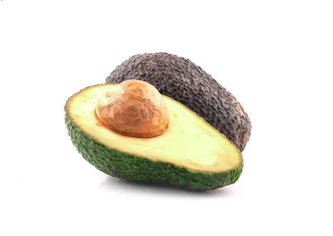 Avocado isolated on white background Stock Photos