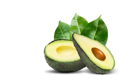 Avocado isolated on white background Stock Photos