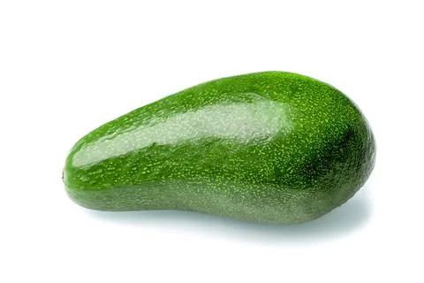Avocado isolated on white background with shadow. fresh ripe tropical avocado Stock Photos