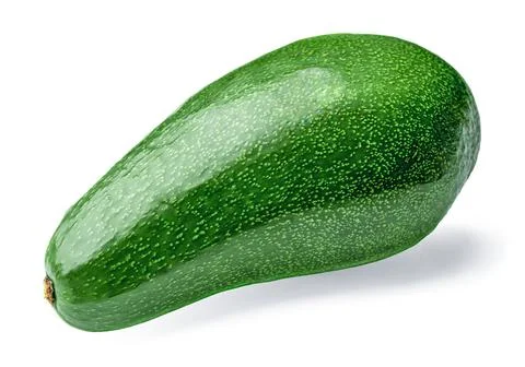 Avocado isolated on white background with shadow. fresh ripe tropical avocado Stock Photos