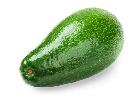 Avocado isolated on white Stock Photos