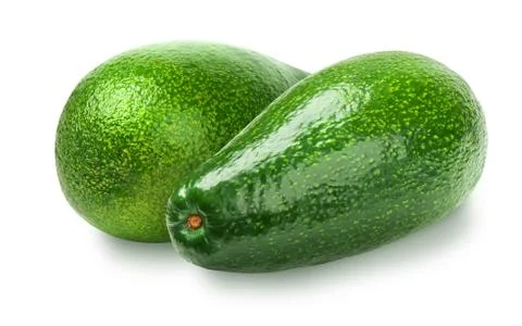 Avocado isolated on white Stock Photos