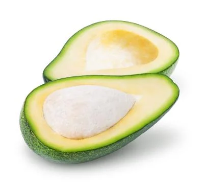 Avocado isolated on white Foto stock