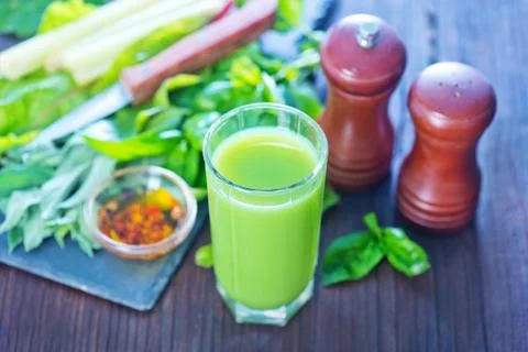 Avocado juice Stock Photos