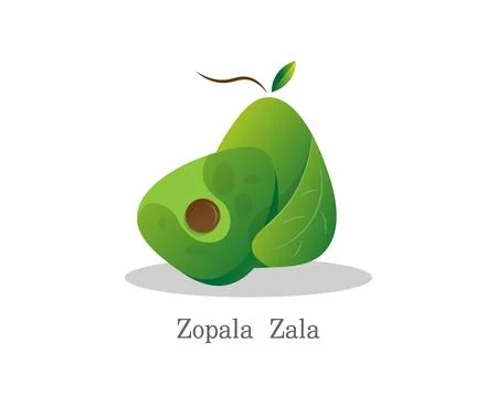 Avocado Logo Design vector Stock-Illustration