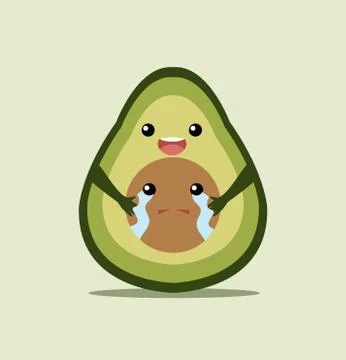 Avocado Love vector illustrator Stock Illustration