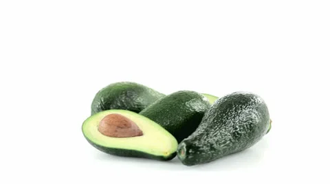 Avocado many cut in half Vidéo 23732091