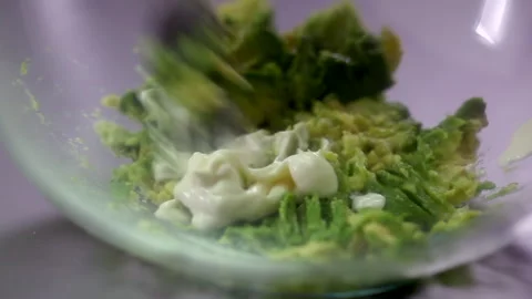 Avocado mash 3 Stock Footage 281094889