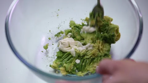 Avocado mash Stock Footage 281094903