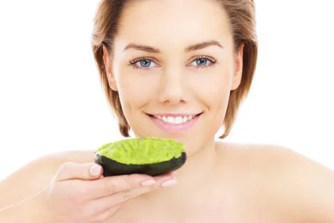 Avocado mask Stock Photos