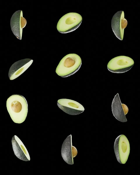 Avocado pattern Video stock 285222880